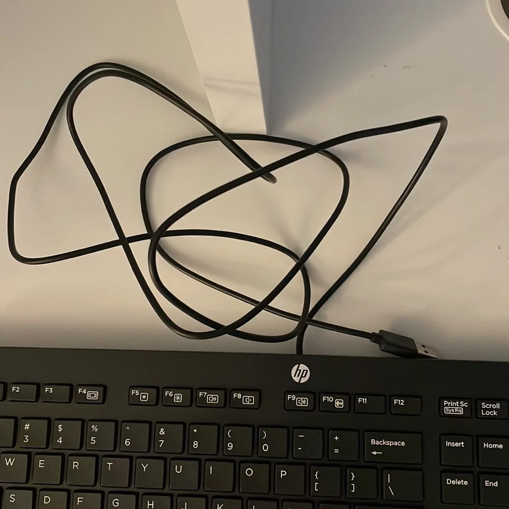 HP Keyboard, New, 17.5 inches long, black